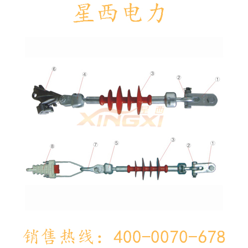 复合绝缘子耐张串